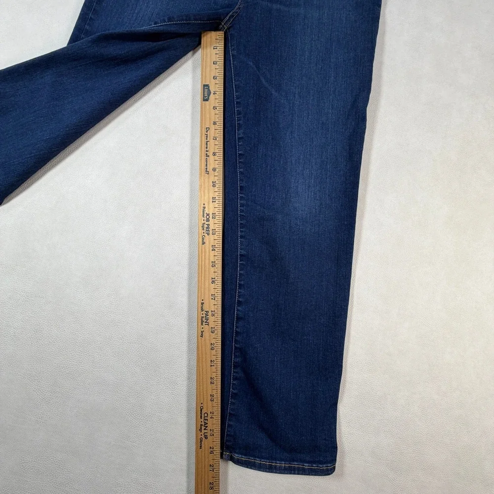Frame Le Sleek Straight Jeans Womens 34 Malta Dark Wash High Rise MSRP $278